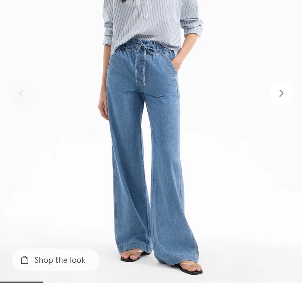 Veronica Beard Dunford Wide Leg Jeans